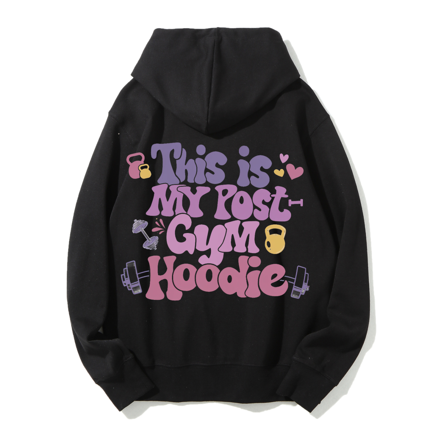 This Is My Post Gym Hoodie Solid Color Hoodie