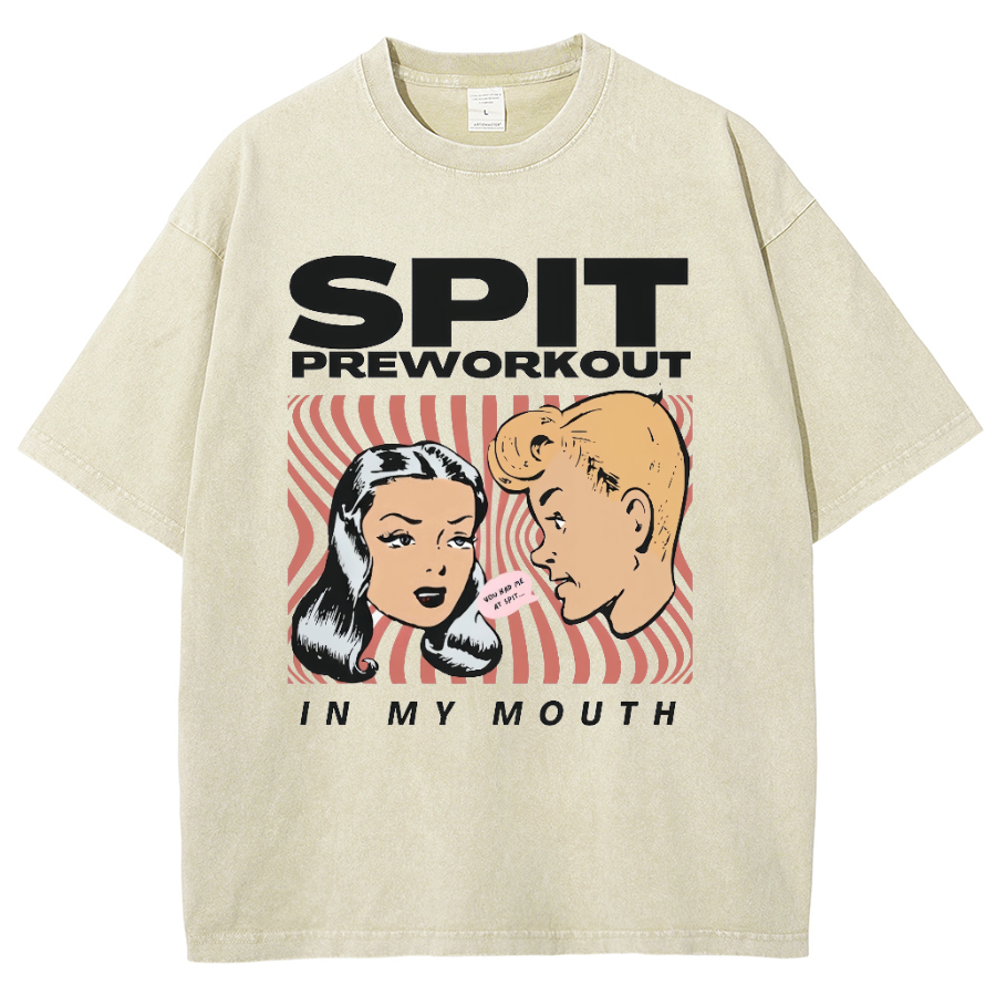 Spit Preworkout Unisex Vintage Washed Short Sleeve T-Shirt
