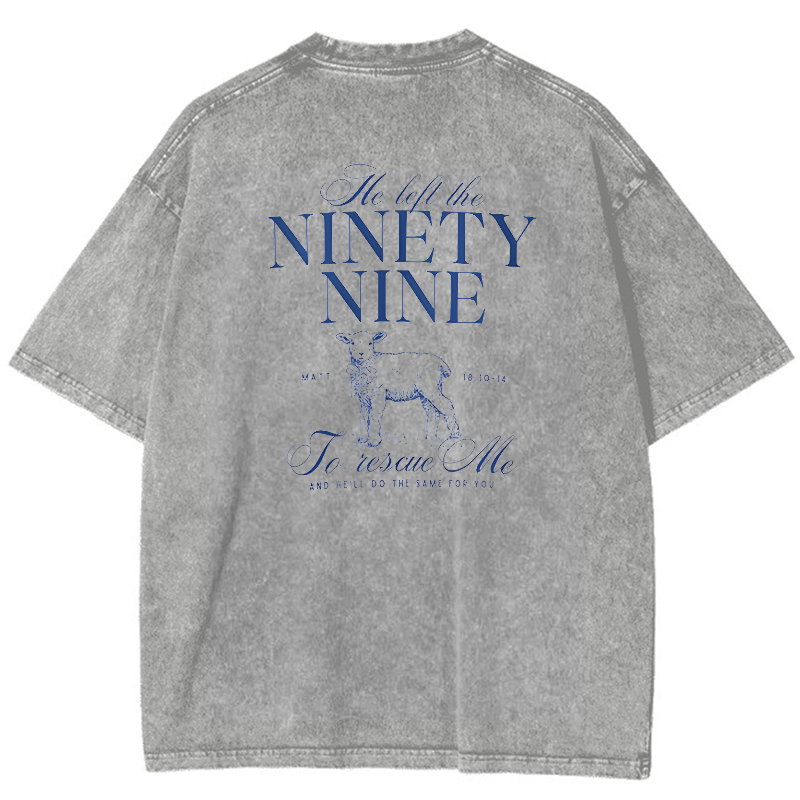 Nignty Nine Vintage Snowflake Washed T-Shirt