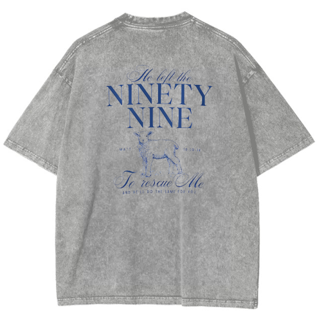Nignty Nine Vintage Snowflake Washed T-Shirt
