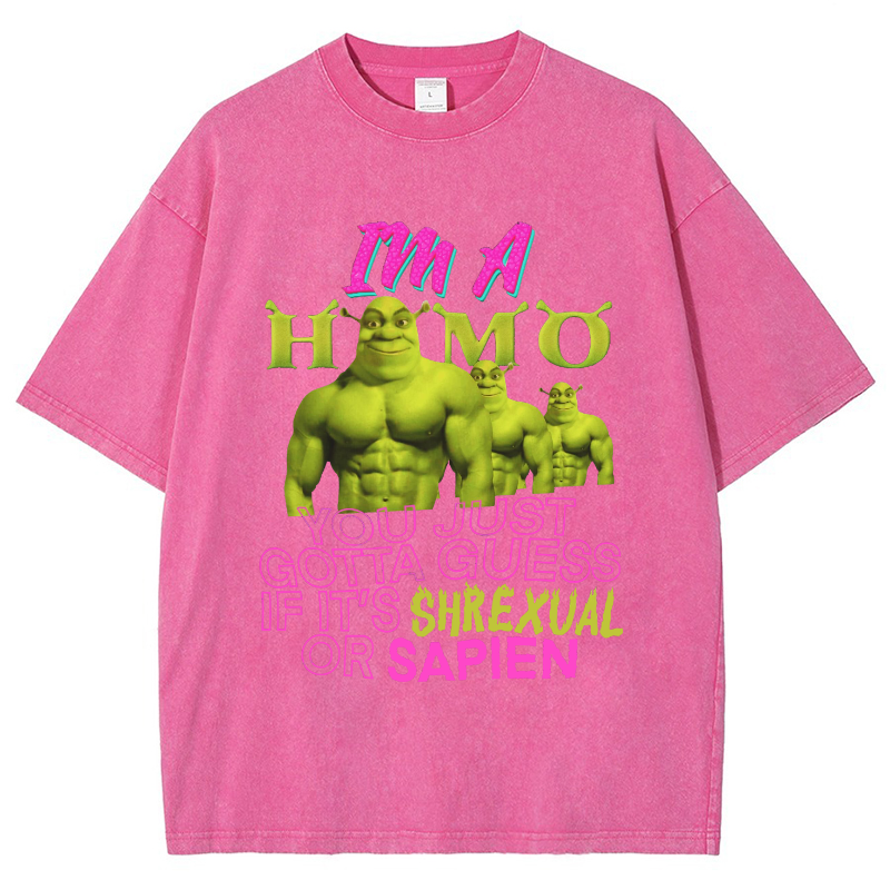 Shrek Is Life Vintage Snowflake Washed T-Shirt