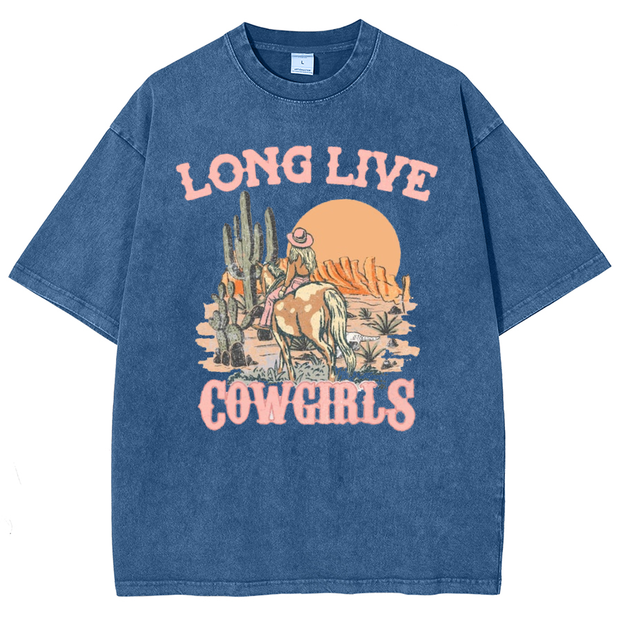 Long Live Cowgirls Washed Oversized T-Shirt