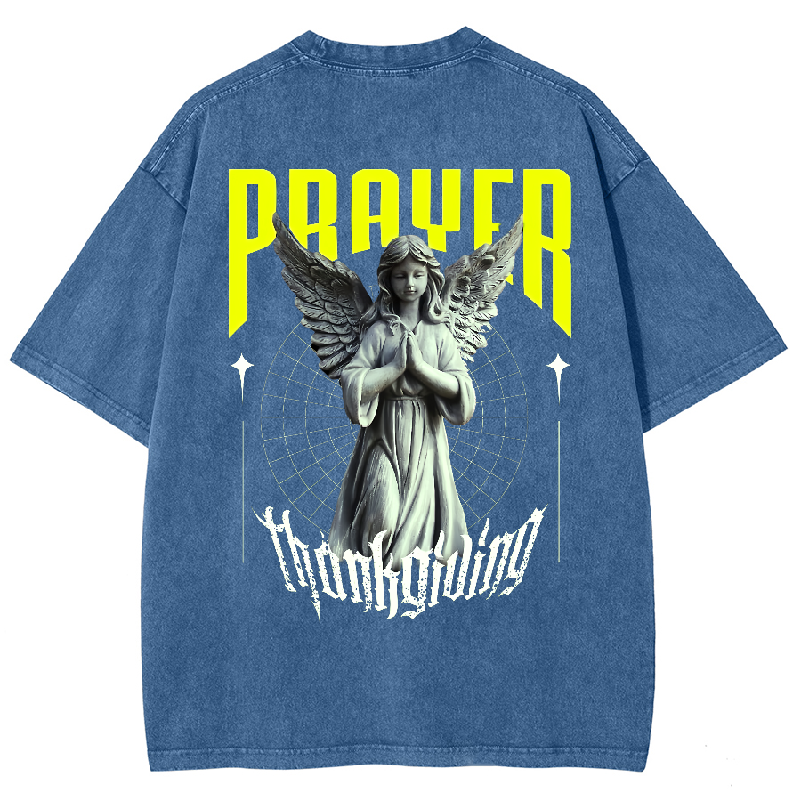 Prayer Unisex Fit Washed Oversized T-Shirt