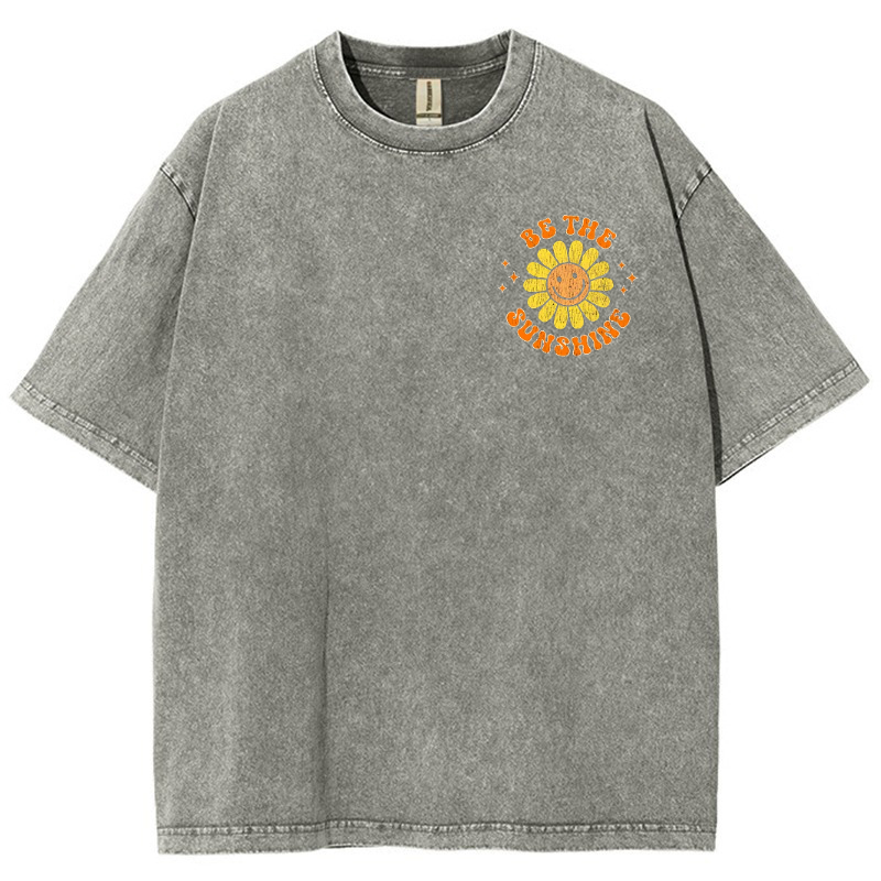 When You Can't Find The Sunshine Be The Sunshine Vintage Snowflake Washed T-Shirt