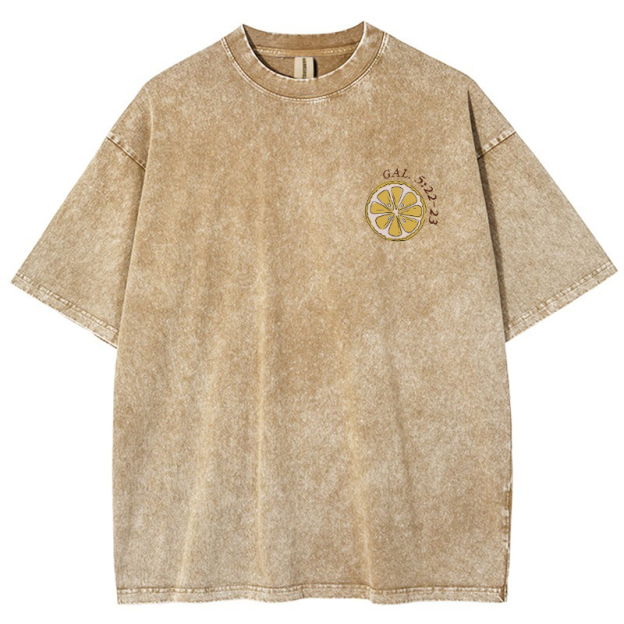 Fruit Of The Spirit Vintage Snowflake Washed T-Shirt