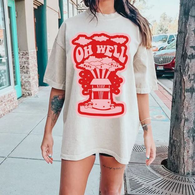 Oh Well Vintage Snowflake Washed T-Shirt