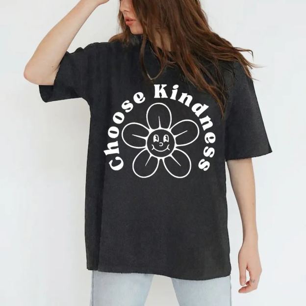 Choose Kindness Vintage Snowflake Washed T-Shirt