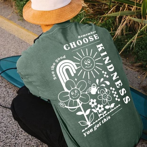 Kindness Vintage Snowflake Washed T-Shirt