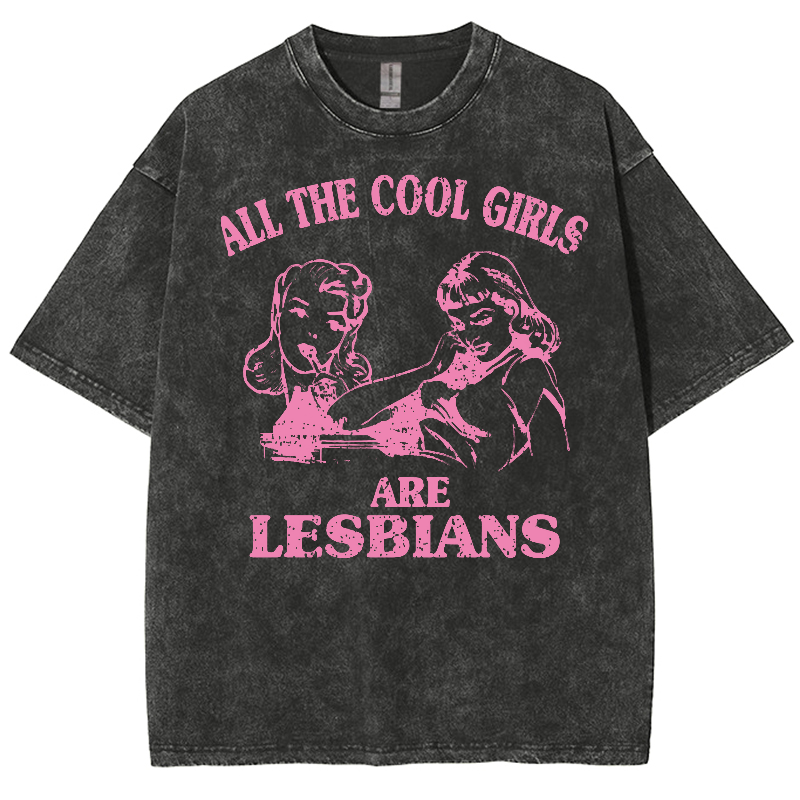 We Are Lesbians Washed Oversized T-Shirt