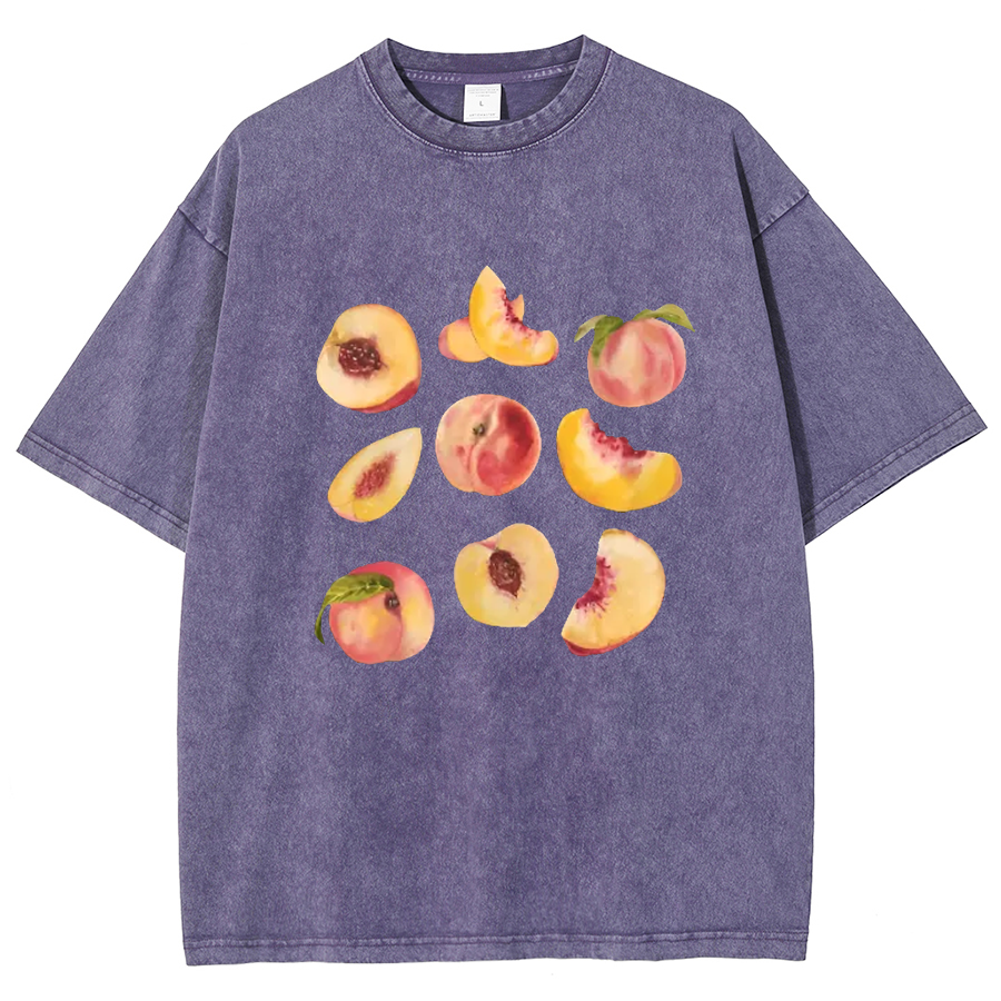 Peach Vintage Unisex Fit Washed T-Shirt