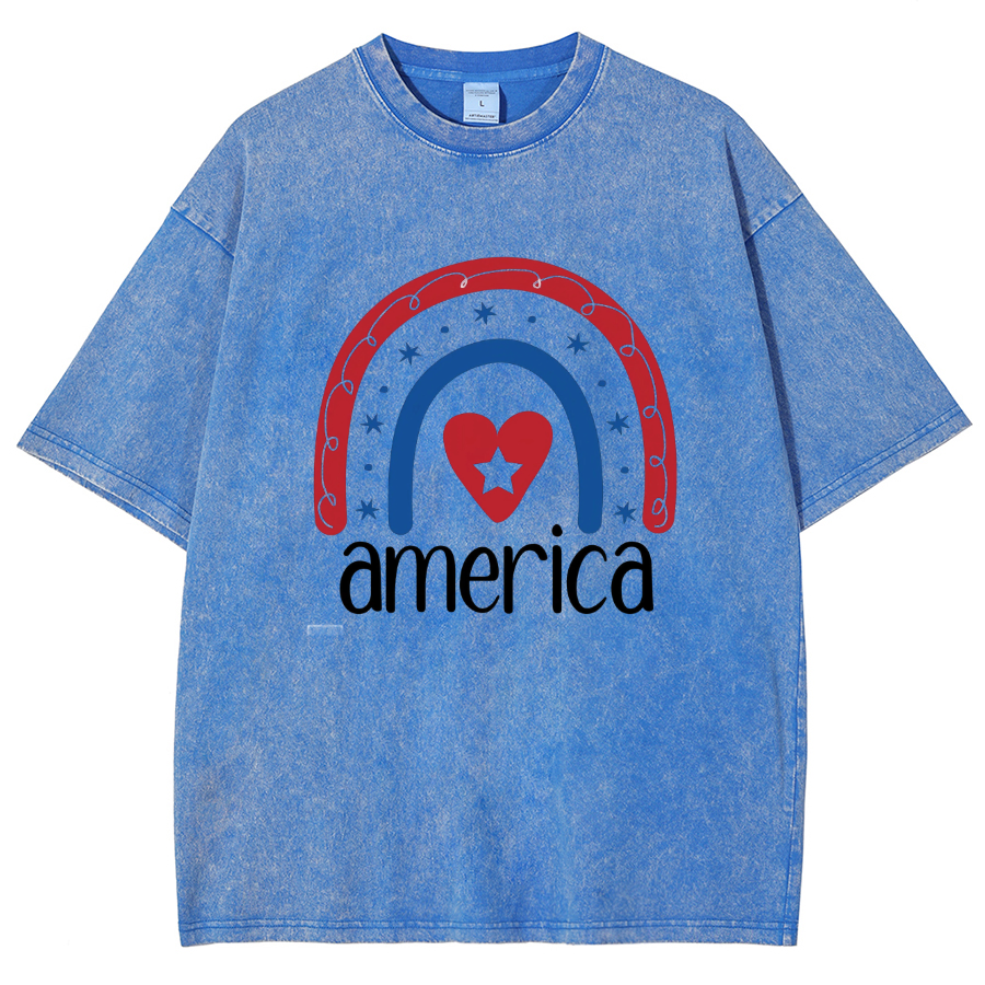 America Washed Oversized T-Shirt