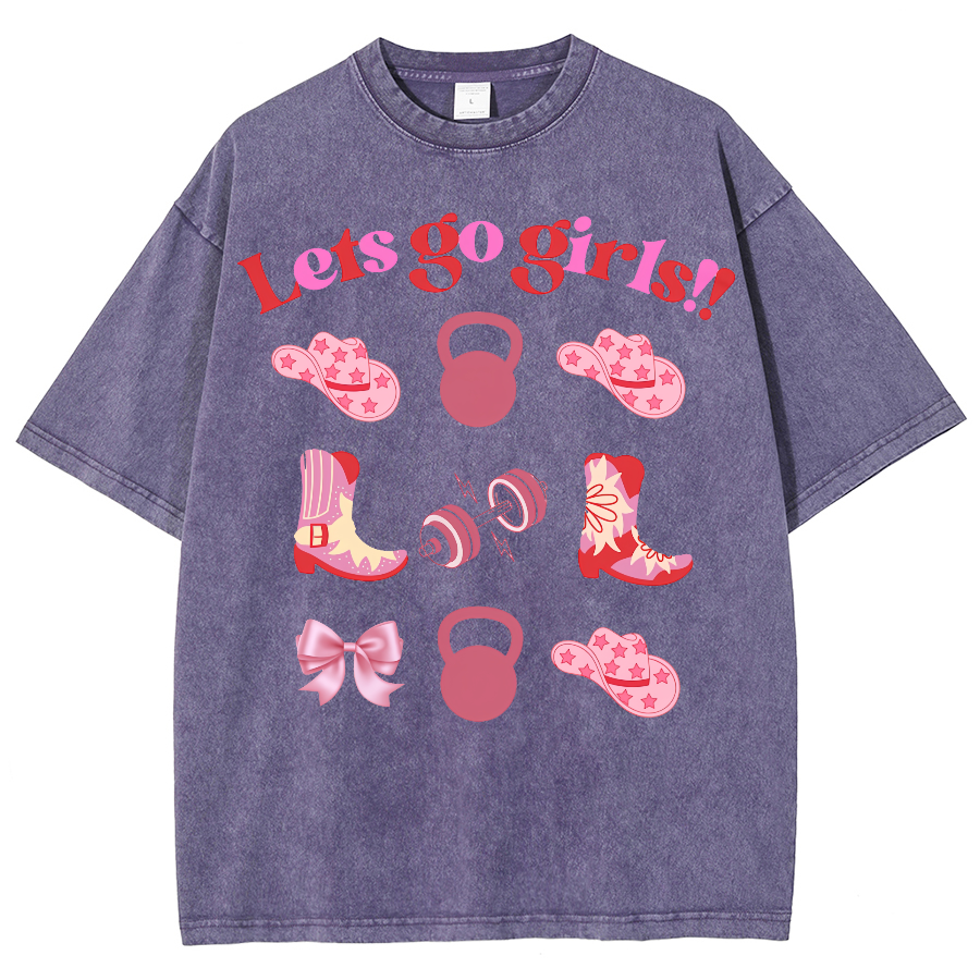 Lets Go Girls Washed Oversized T-Shirt