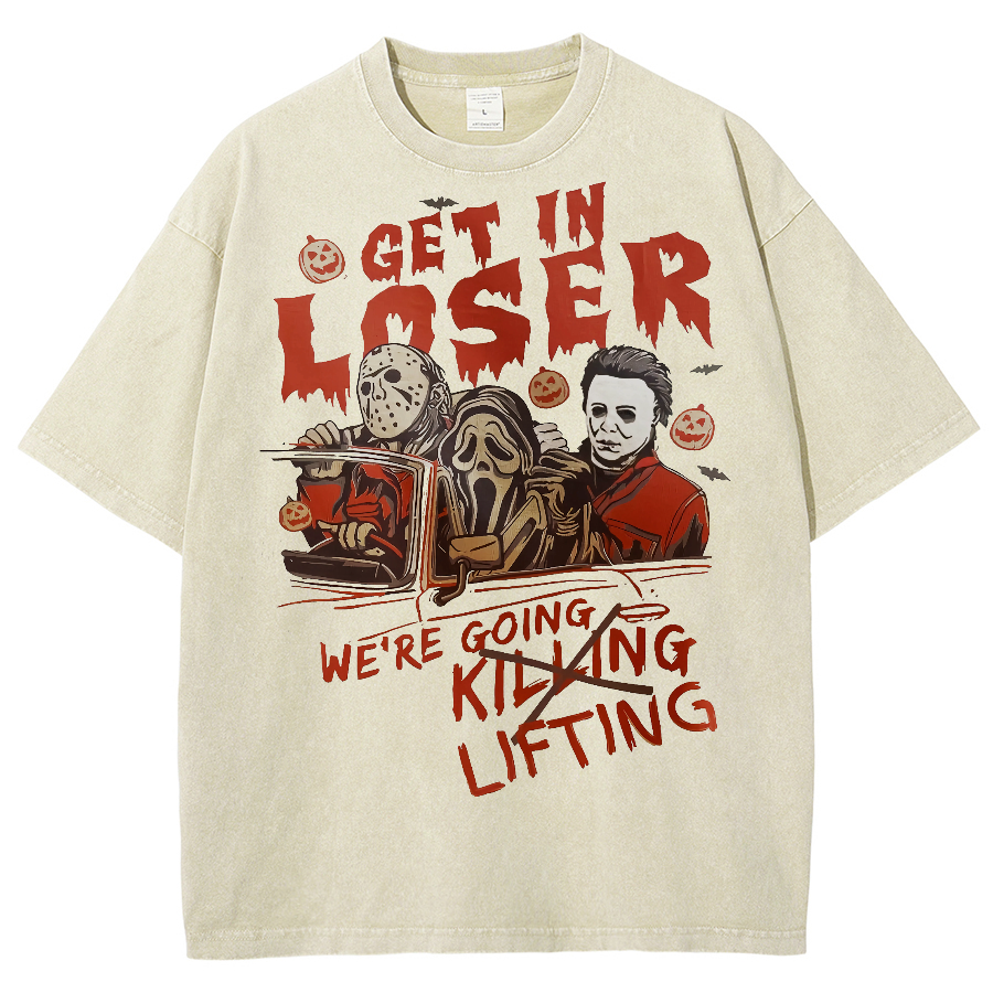 Were Going Lifting Unisex Fit Washed Oversized T-Shirt