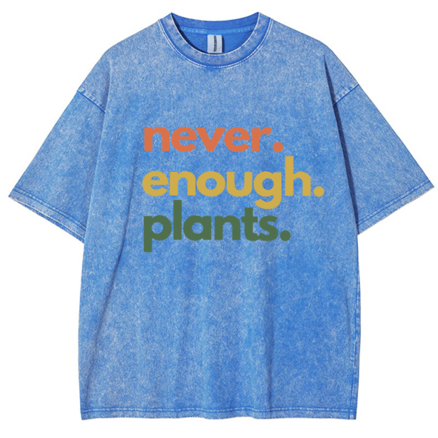 Never Enough Plants Vintage Snowflake Washed T-Shirt
