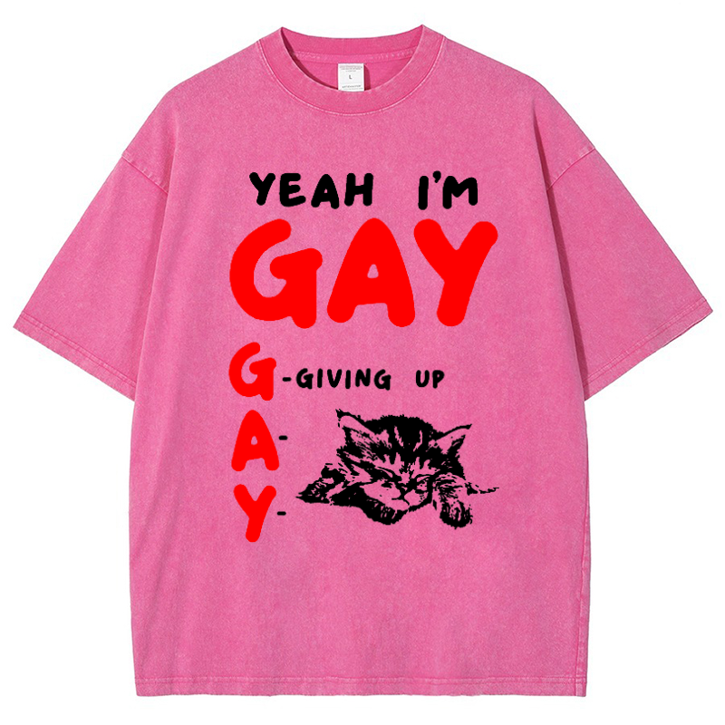 Give Up Vintage Snowflake Washed T-Shirt