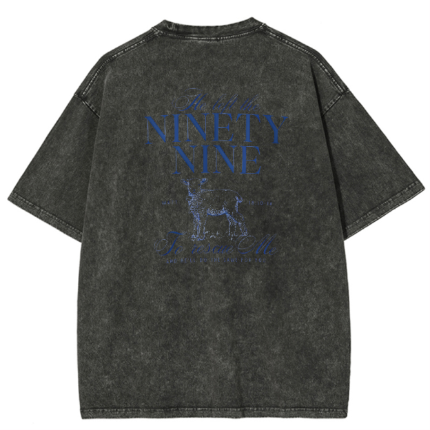 Nignty Nine Vintage Snowflake Washed T-Shirt
