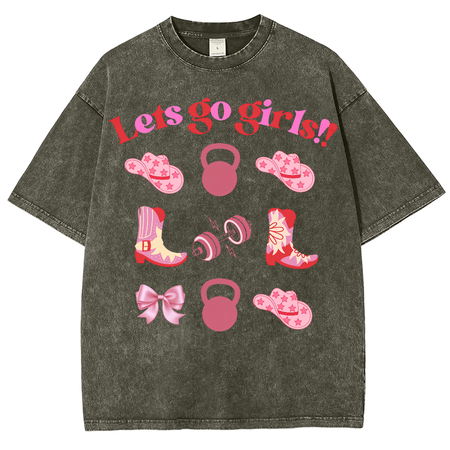 Lets Go Girls Washed Oversized T-Shirt