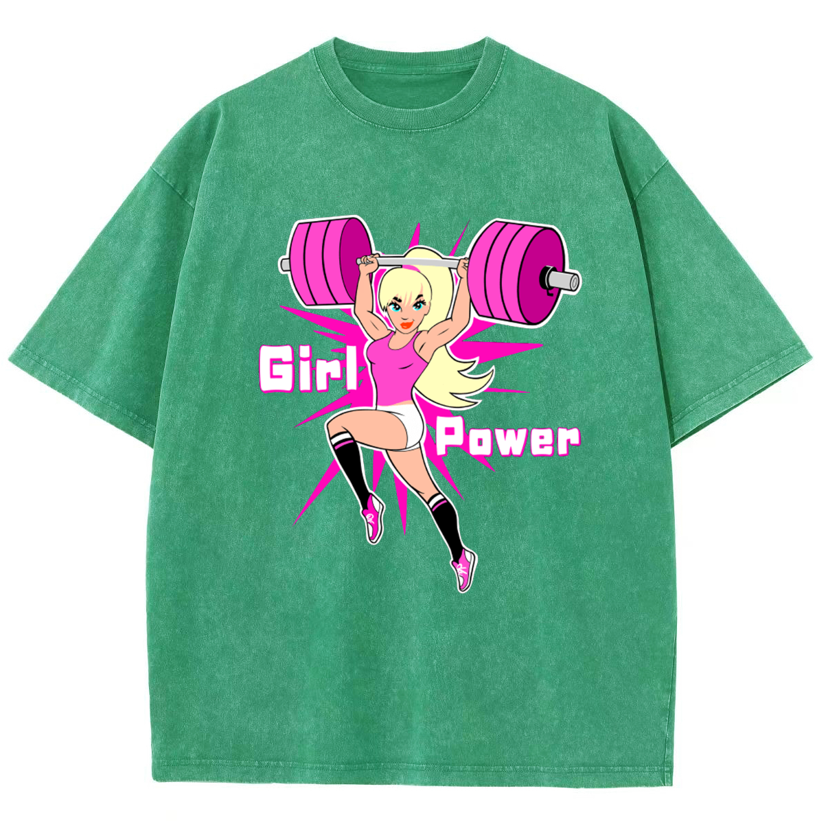 Girl Power Unisex Fit Washed T-Shirt