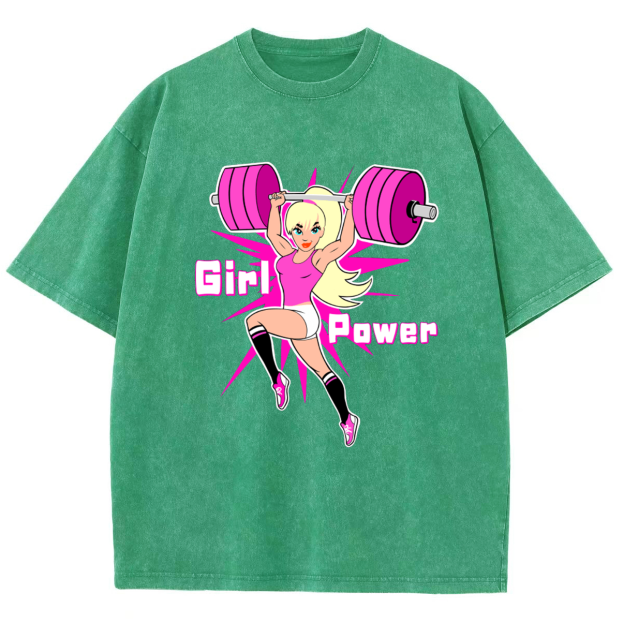 Girl Power Unisex Fit Washed T-Shirt