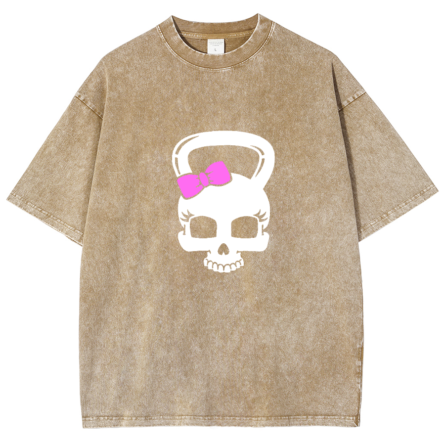 Fitness Girl Unisex Fit Washed T-Shirt