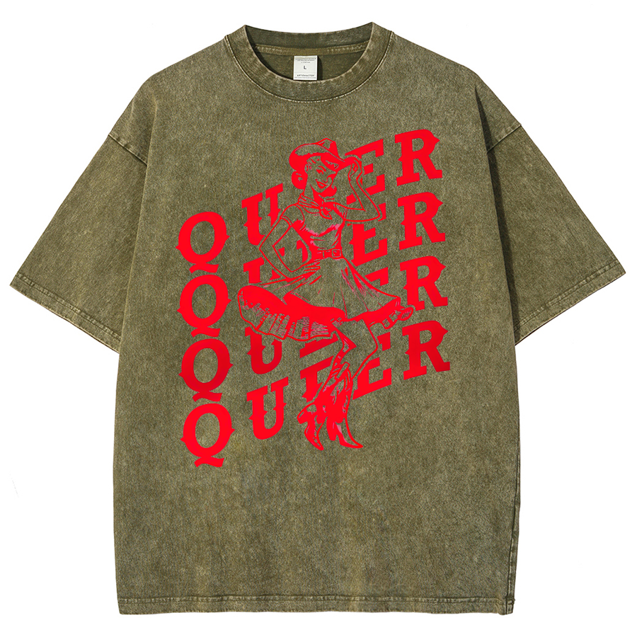 Queer Washed Oversized T-Shirt