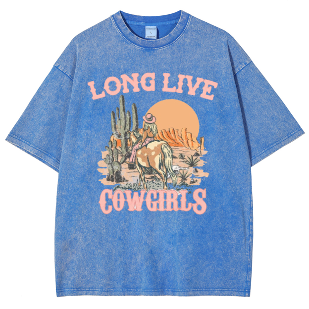 Long Live Cowgirls Washed Oversized T-Shirt