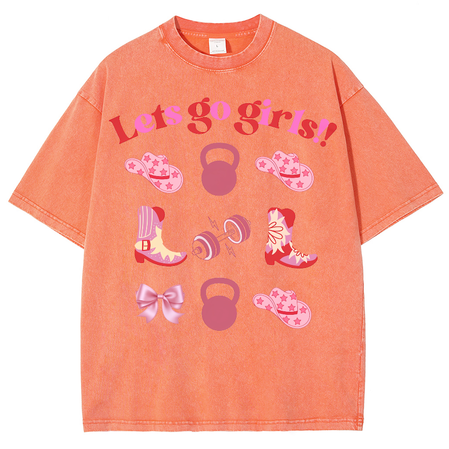 Lets Go Girls Washed Oversized T-Shirt