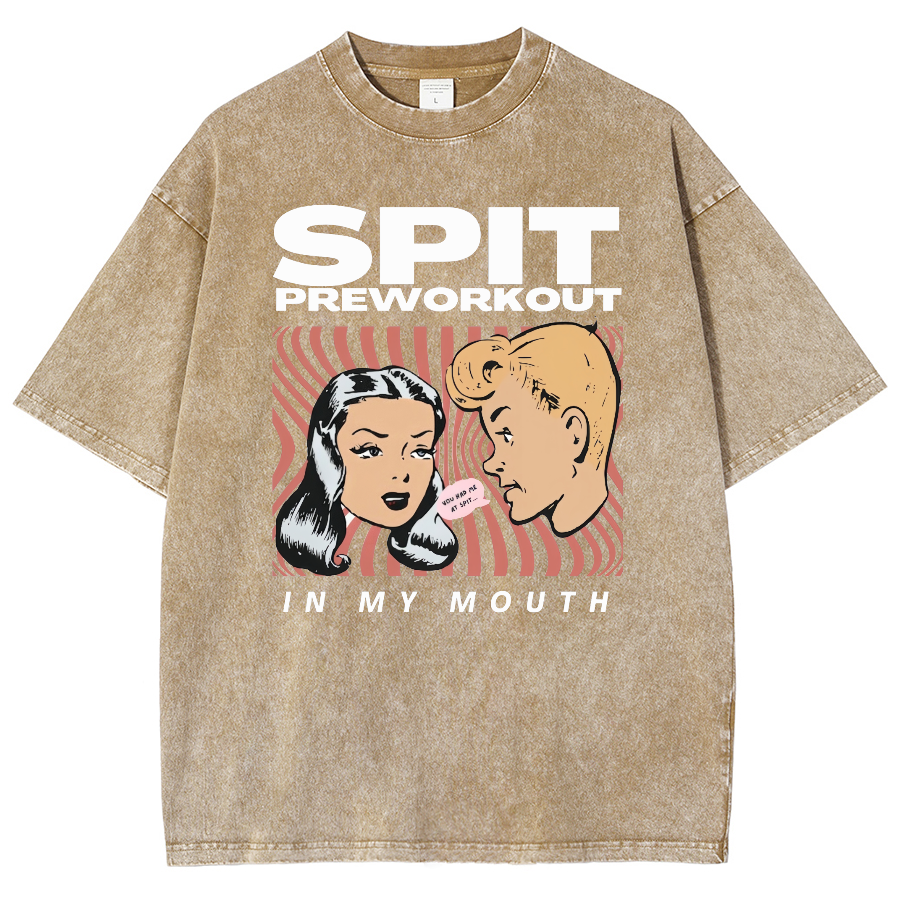 Spit Preworkout Unisex Vintage Washed Short Sleeve T-Shirt