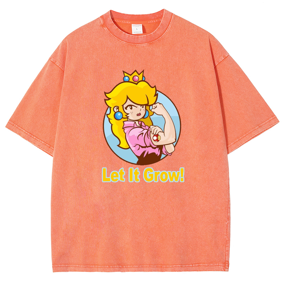 Let It Grow! Unisex Fit Washed T-Shirt