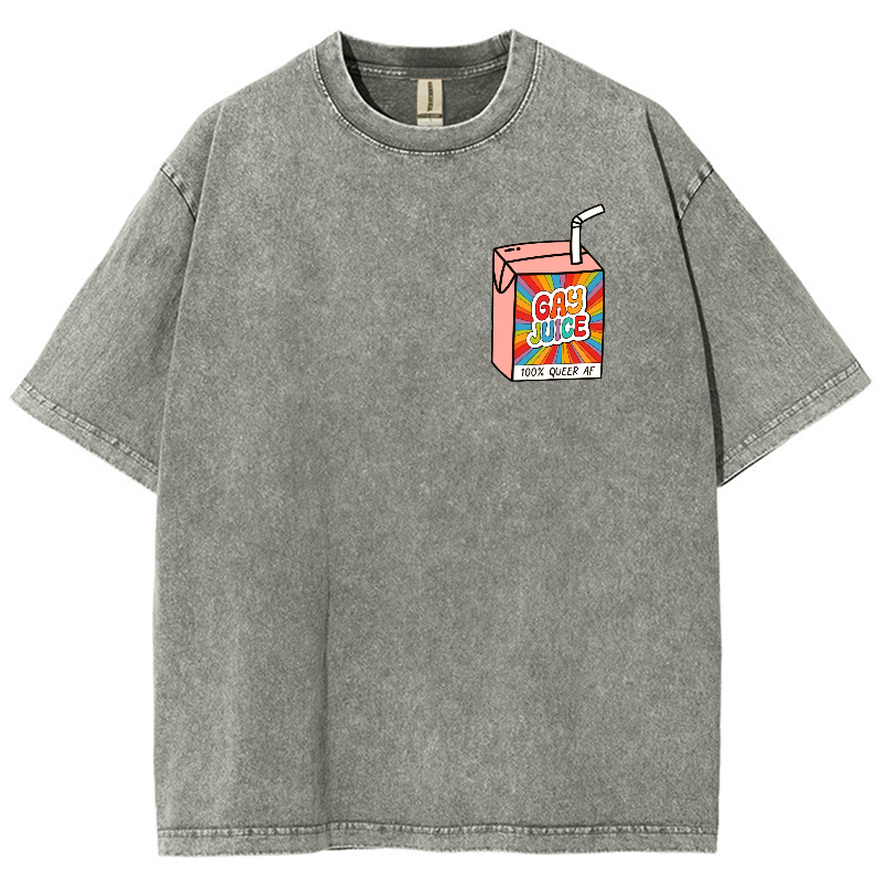 Gay Juice Washed Oversized T-Shirt