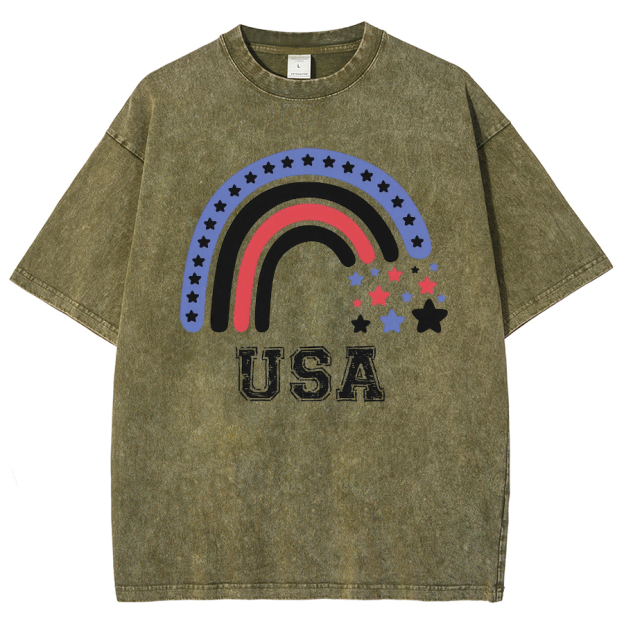 USA Washed Oversized T-Shirt