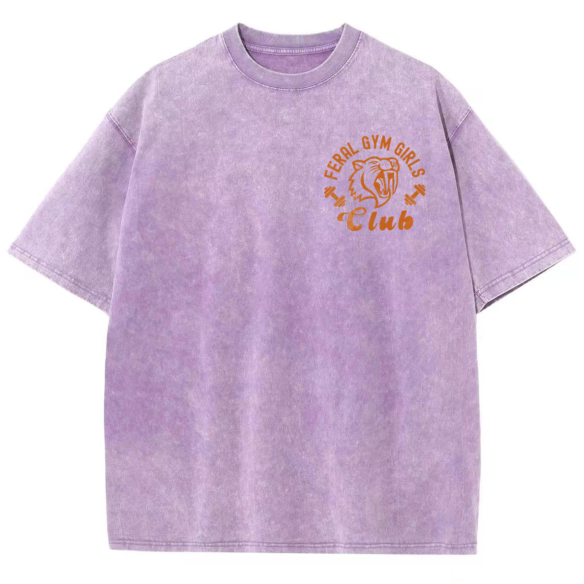 Feral Gym Girl Washed Oversized T-Shirt