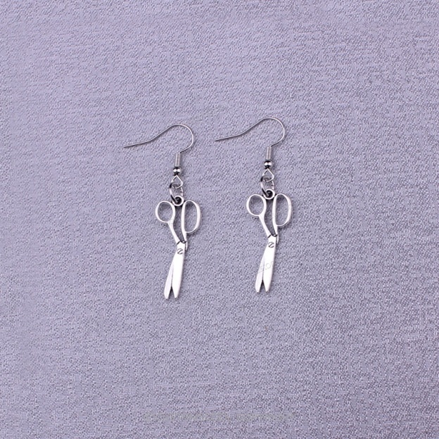 Hair Dryer Scissors Comb Barber Tools Earrings Customscool