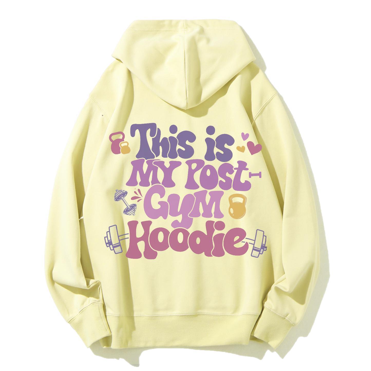 This Is My Post Gym Hoodie Solid Color Hoodie