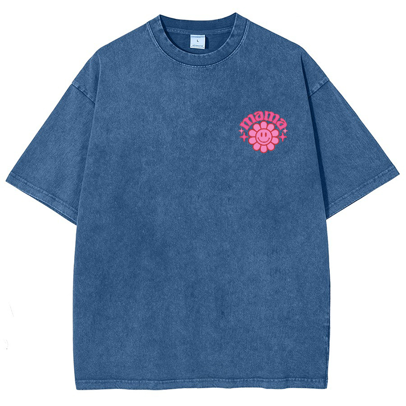 Mama Vintage Snowflake Washed T-Shirt