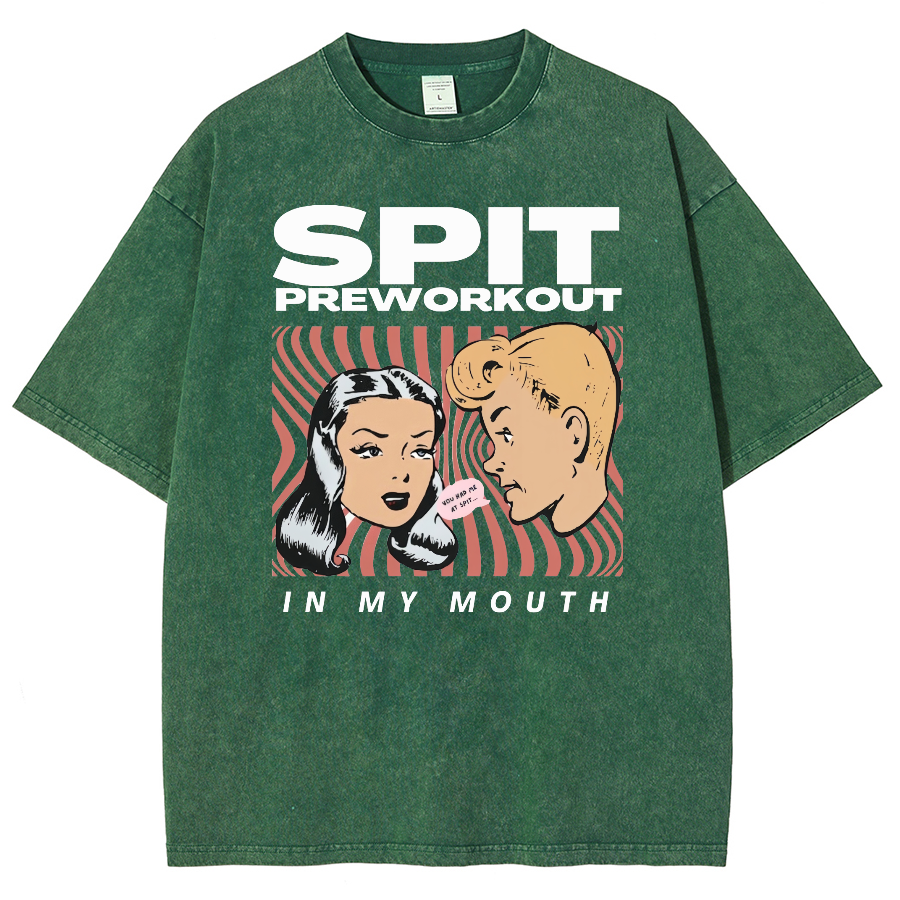 Spit Preworkout Unisex Vintage Washed Short Sleeve T-Shirt