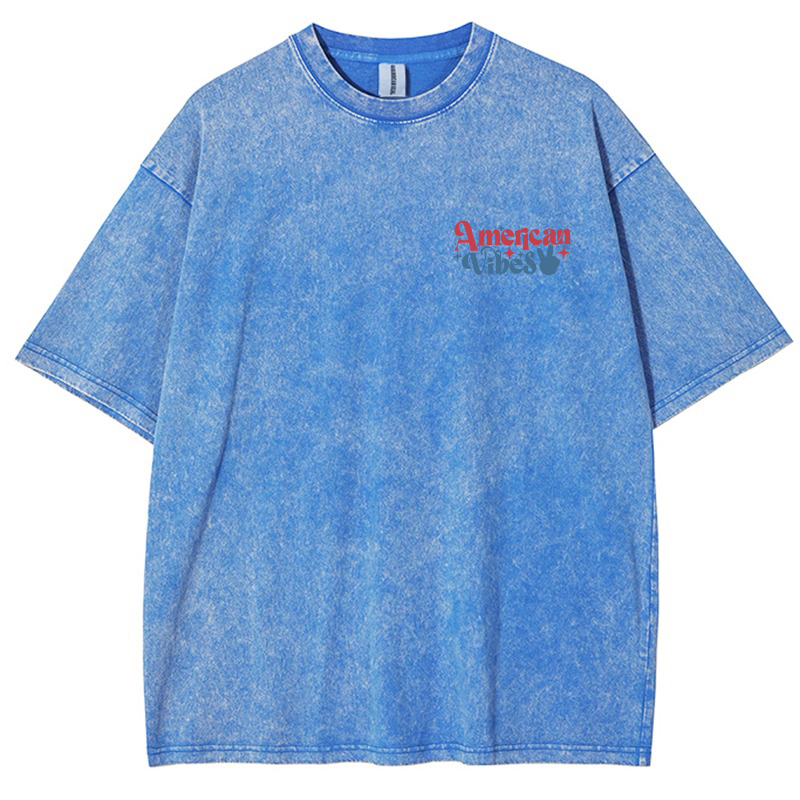 American Vibes Vintage Snowflake Washed T-Shirt
