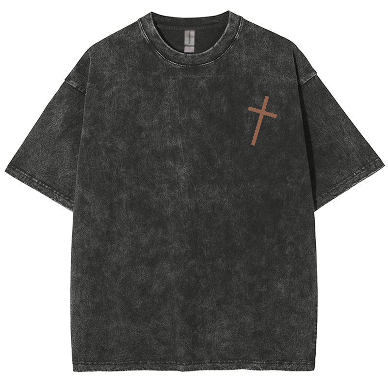 For God So Loved The World Unisex Fit Washed Oversized T-Shirt