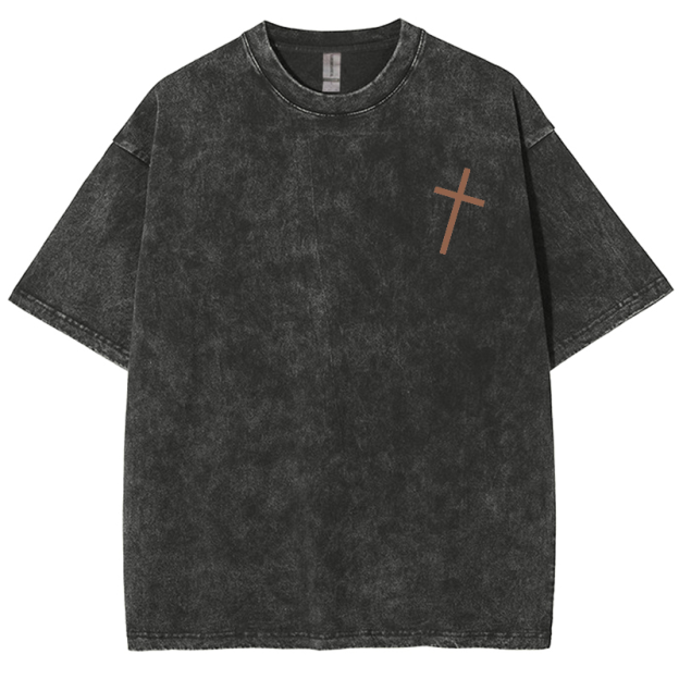 For God So Loved The World Unisex Fit Washed Oversized T-Shirt