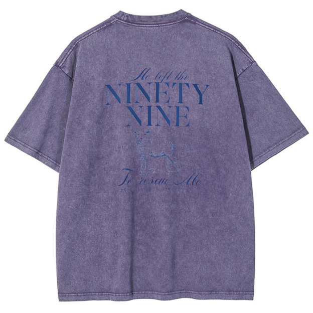 Nignty Nine Vintage Snowflake Washed T-Shirt
