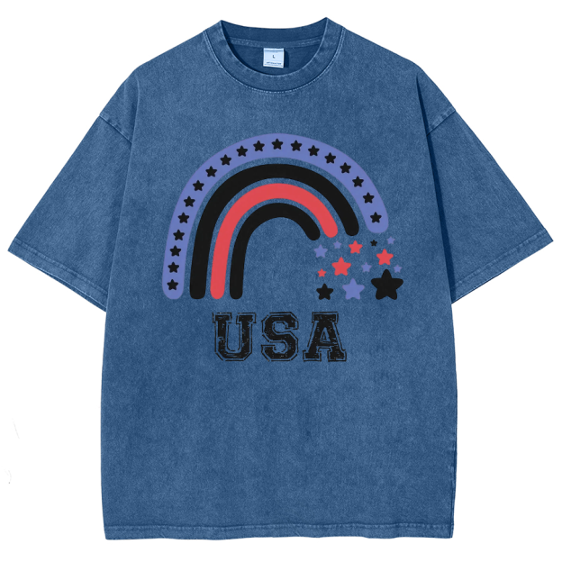 USA Washed Oversized T-Shirt