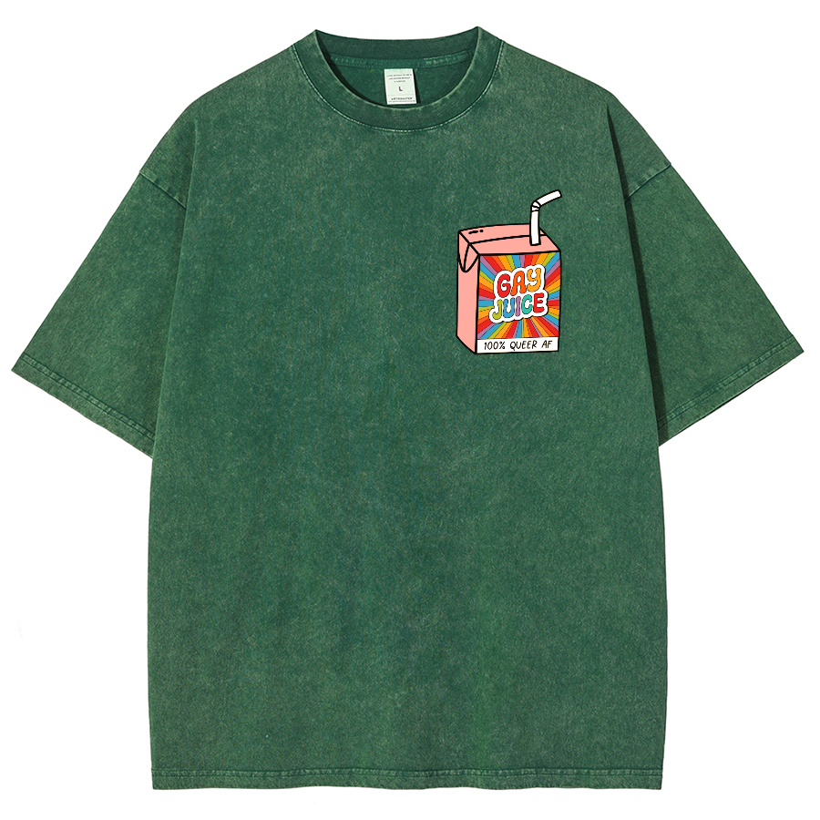 Gay Juice Washed Oversized T-Shirt