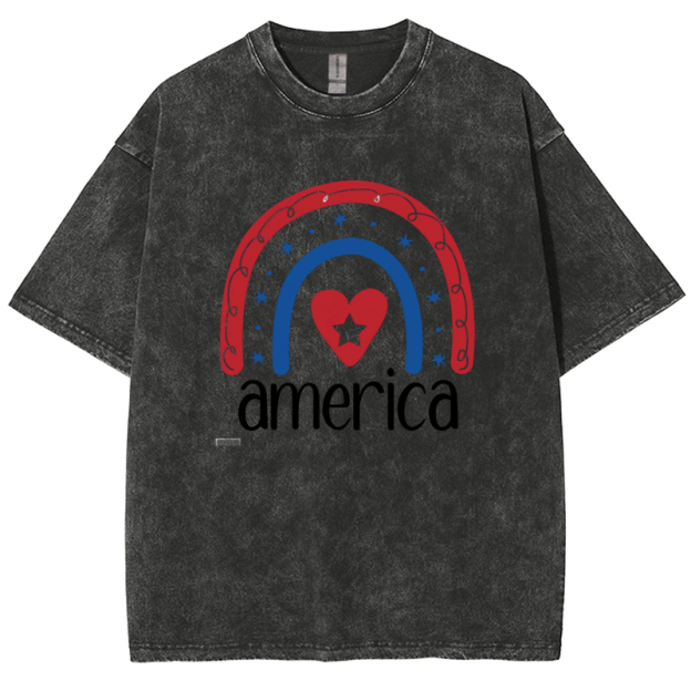 America Washed Oversized T-Shirt
