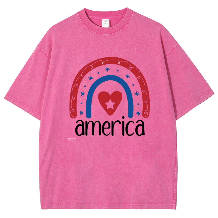 America Washed Oversized T-Shirt