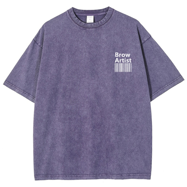 Brow Artist Vintage Snowflake Washed T-Shirt Customscool