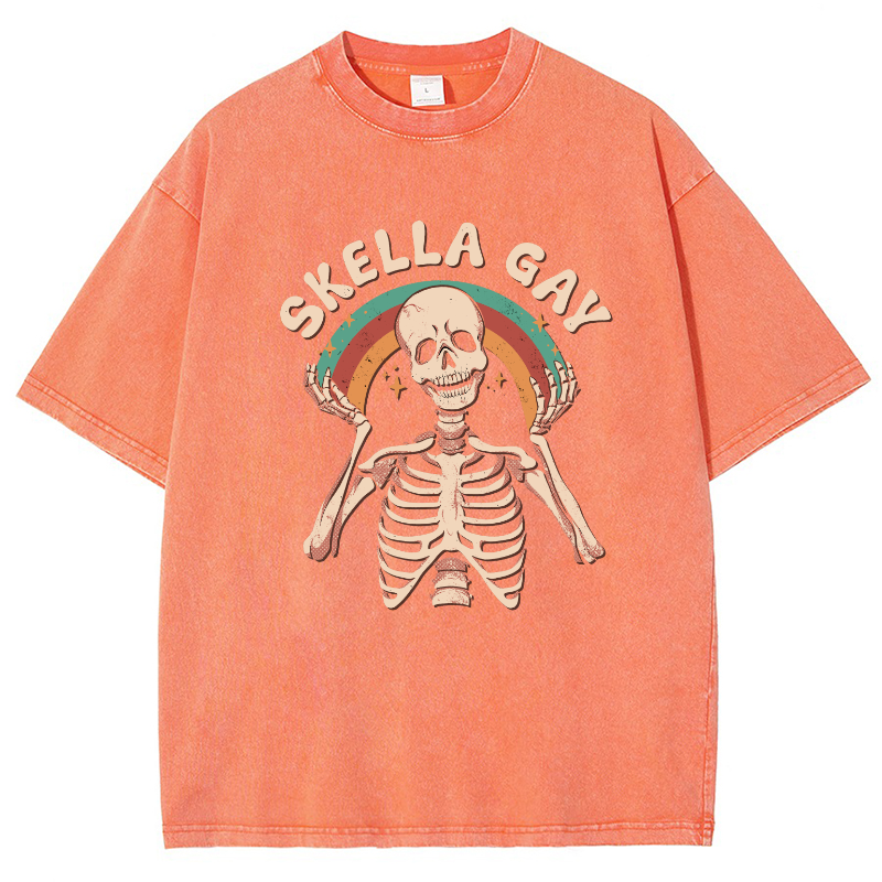 Skella Gay Vintage Snowflake Washed T-Shirt