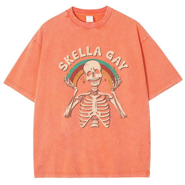 Skella Gay Vintage Snowflake Washed T-Shirt