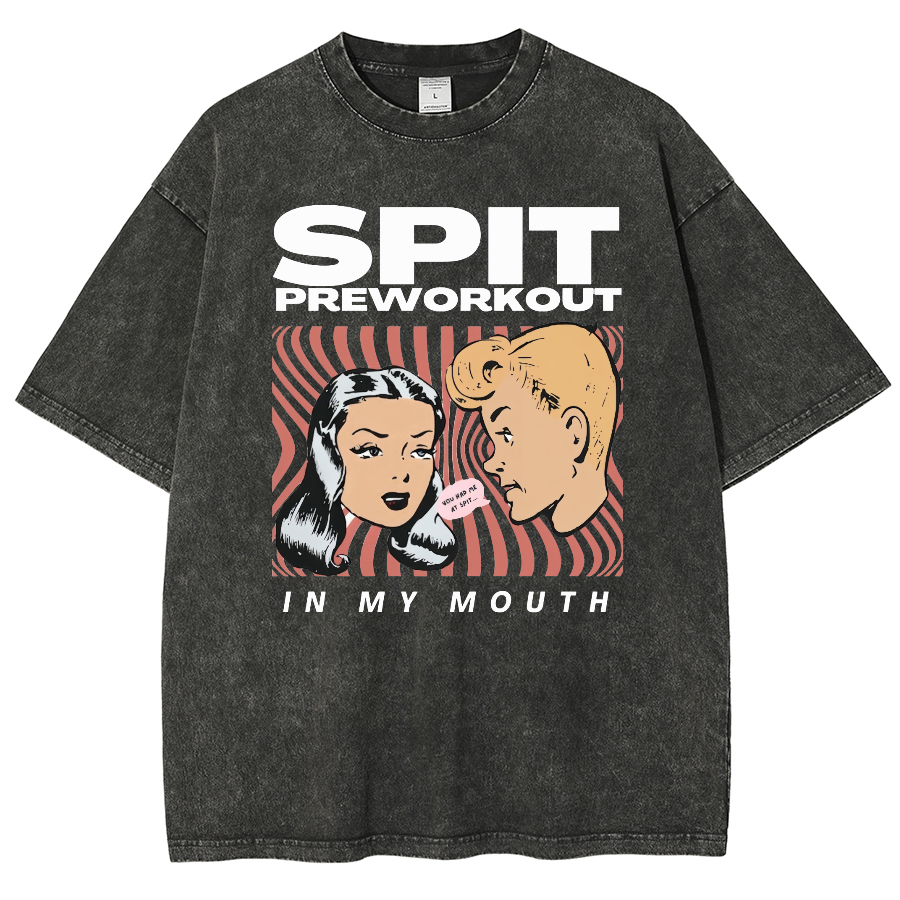 Spit Preworkout Unisex Vintage Washed Short Sleeve T-Shirt
