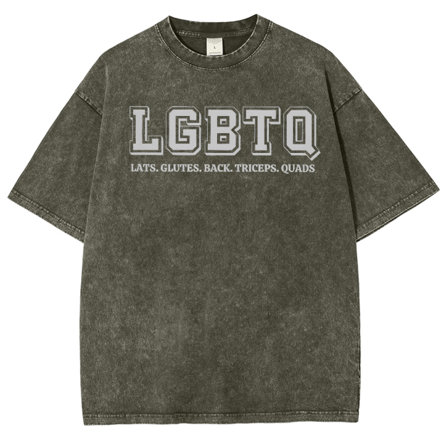 LGBTQ Unisex Fit Washed Oversized T-Shirt