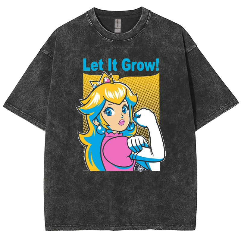 Let It Grow! Unisex Fit Washed T-Shirt